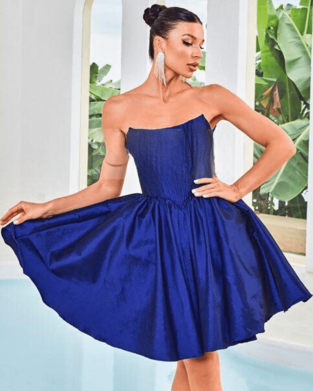 Jadore Evening Style J24085 Navy 1 Jadore Evening Short Party Dress Style J24085 in Navy