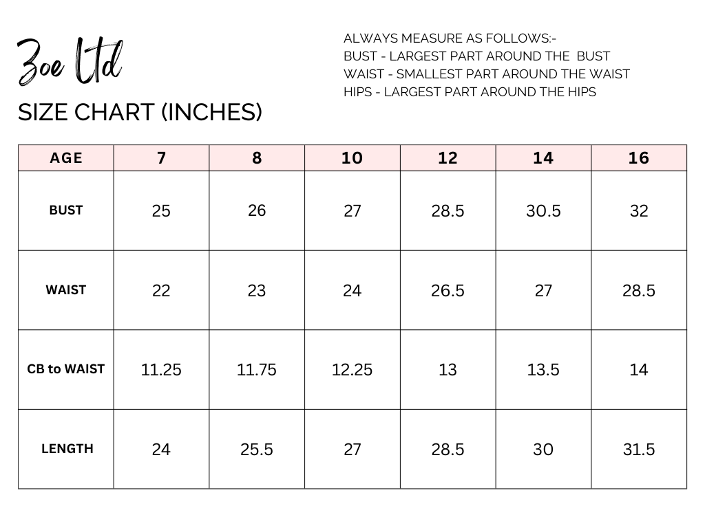 Zoe Ltd Cherry Dress in Navy 6 Zoe Ltd Size Chart
