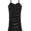 Katie J NYC Lola Dress in Black Shimmer 5 Katie J NYC Lola Party Bodycon Dress in Black Shimmer