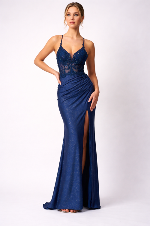 Mascara Collection Prom Dress Style MC19341 1 Mascara Collection Prom Dress Style MC19341 Airforce Blue