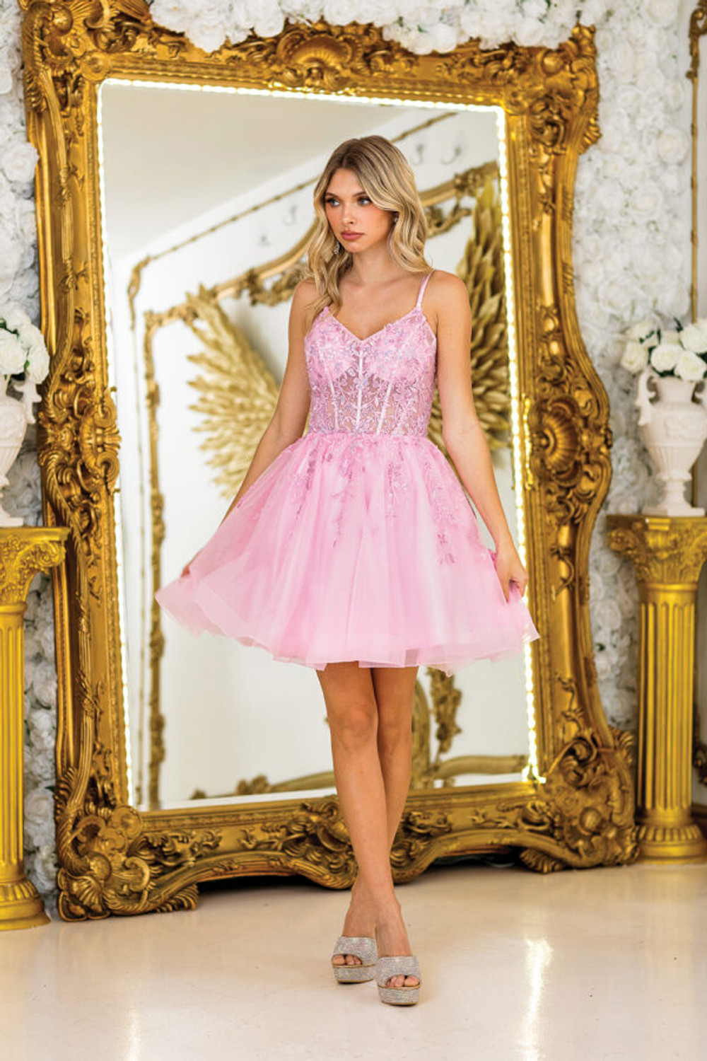 Dancing Queen Party Dress Style 3415 6 Dancing Queen Short Party Dress Style 3415 in Pink