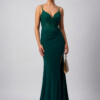 Mascara Collection Prom Dress Style MC18328 6 Mascara Collection Long Prom Dress Style MC18328 in Forest Green with Full Model