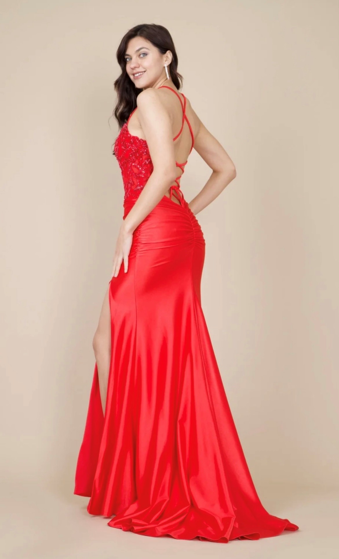 Kos Couture Open Back Embellished Prom Dress 5 Kos Couture Open Back Embellished Prom Dress - Image 5