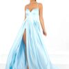 To the Nines Prom Dress Style TNW631 3 To the Nines Light Blue Satin Prom Dress Style TNW631