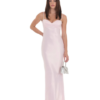 Satin Back Tie Prom Maxi Dress 5 Pink Satin Tie Back Maxi Dress