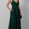 Mascara Collection Prom Dress Style MC122027 6 Mascara Collection Prom Dress Style MC122027 in Forest Green Lace and Chiffon