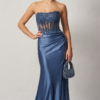 Mascara Collection Prom Dress Style MC12422 5 Mascara Collection Prom Dress Style Mc12422 in Airforce Blue Lace, Mesh and Satin