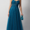 Mascara Collection Prom Dress Style MC124431 7 Mascara Collection Prom Dress Style MC124431 in Petrol Lace and Tulle