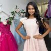 By Debra Flutter Sleeve Skater Dress in Pink 6 By Debra Flutter Sleeve Skater Dress in Pink Tweed