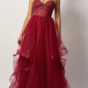 Mascara Collection Prom Dress Style MC124432 6 Mascara Collection Long Prom Dress Style MC124432 in Berry