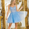 Dancing Queen Party Dress Style 3415 4 Dancing Queen Dress Style 3415 in Bahama Blue