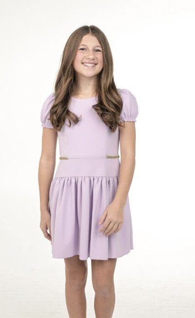 Zoe Ltd Short Sleeve Val Dress in Lavender