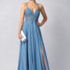 Mascara Collection Prom Dress Style MC29333 6 Mascara Collection Style MC29333 in Storm Blue with Chiffon Skirt and embellished bodice