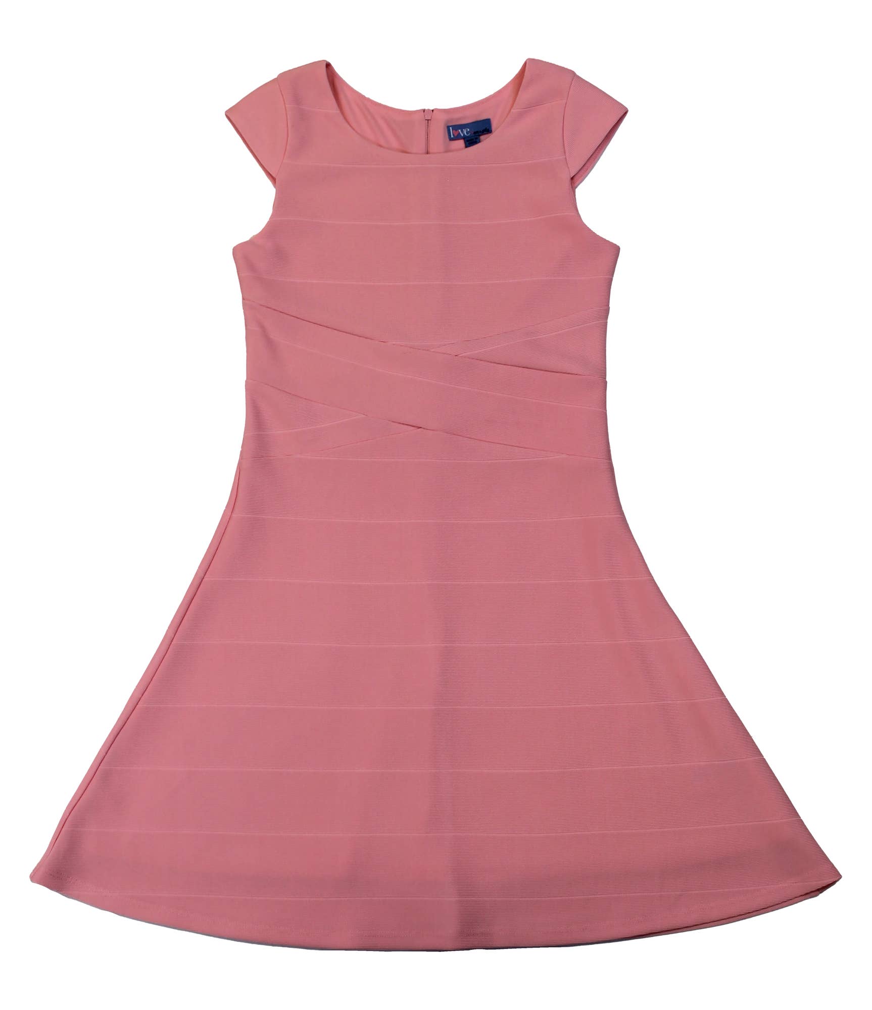Ava & Yelly X Front Skater Dress Pink 2 Ava & Yelly X Front Skater Dress Pink - Image 2